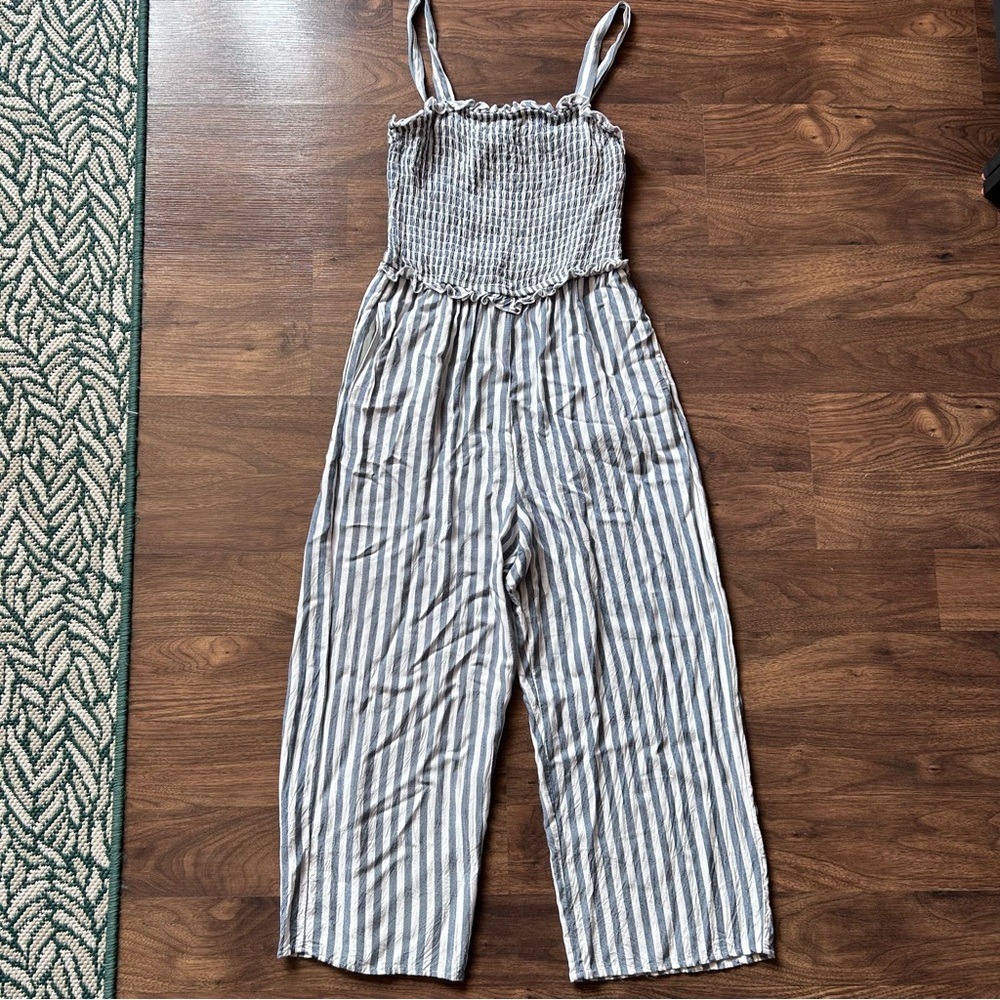 Speechless Square Neck Sleeveless Wide Leg Jumpsuit